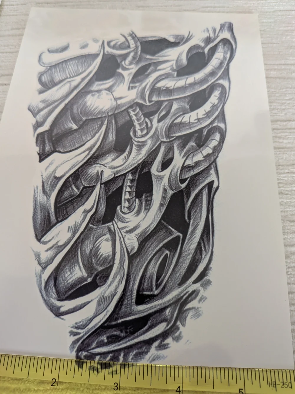 Temporary Tattoos Large Sized Set Of 8 Owls ,Eagles, Snakes, Skulls, Etc